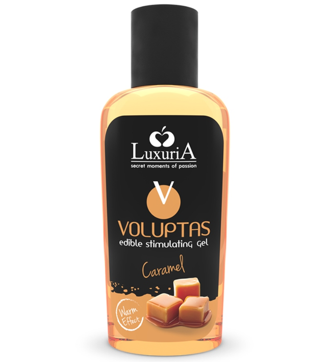 INTIMATELINE LUXURIA - VOLUPTAS EDIBLE MASSAGE GEL WARMING EFFECT - CARAMEL 100 ML