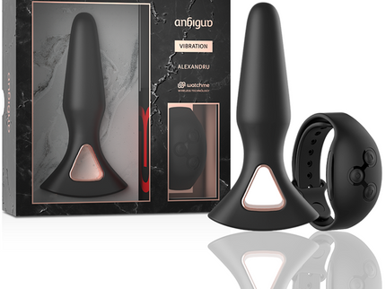 ANBIGUO - WATCHME REMOTE CONTROL VIBRATOR ANAL PLUG ALEXANDRU