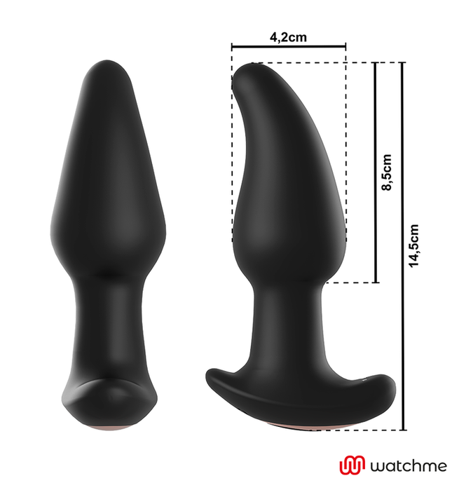 ANBIGUO - WATCHME REMOTE CONTROL ANAL PLUG VIBRATOR WITH ROTATION OF AMADEUS PEARLS