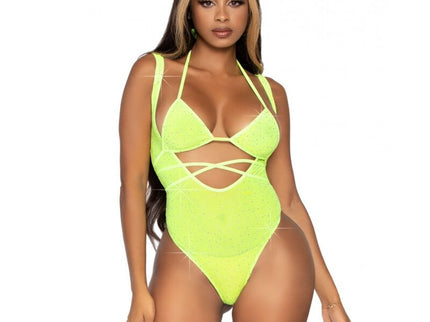 LEG AVENUE - BIKINI TOP AND BODYSUIT ONE SIZE