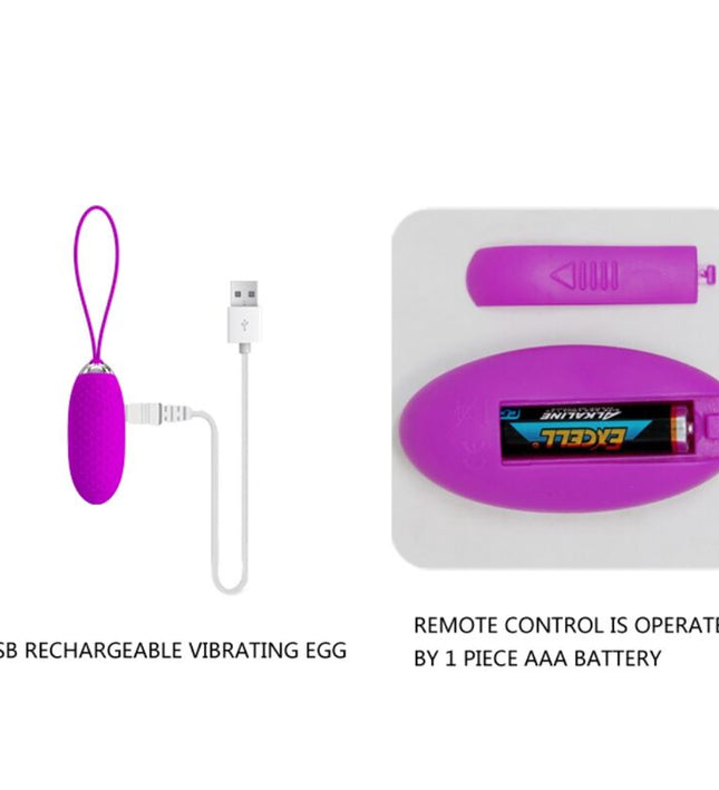 PRETTY LOVE - JOANNA VIBRATING EGG REMOTE CONTROL 12 MODES