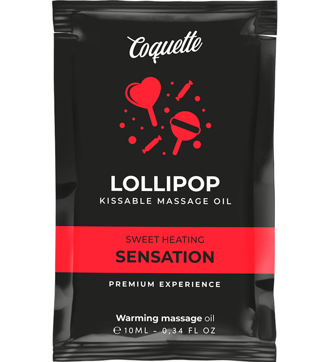 COQUETTE CHIC DESIRE - POCKET LOLLIPOP KISSABLE MASSAGE OIL HEATING SENSATION 10 ML