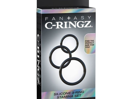 FANTASY C-RINGZ - SILICONE 3 RING STAMINA SET