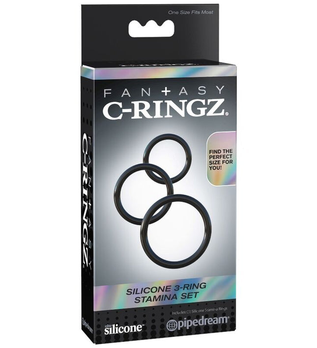 FANTASY C-RINGZ - SILICONE 3 RING STAMINA SET