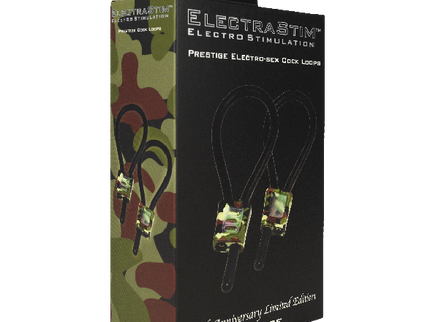 ELECTRASTIM - PRESTIGE ELECTRALOOPS ADJUSTABLE COCK RINGS CAMOUFLAGE