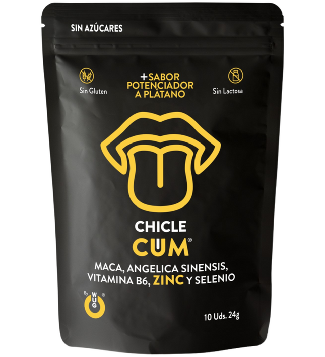 WUG SEX SENSE - CUM EJACULATION INCREASE GUM & SEMEN BANANA FLAVOR 10 UNITS