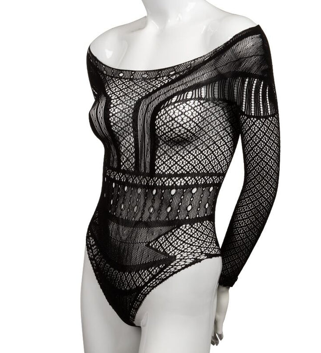 CALEXOTICS - SCANDAL SHOULDER BODY SUIT ONE SIZE