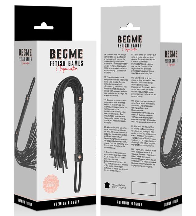 BEGME - BLACK EDITION VEGAN LEATHER FLOGGER