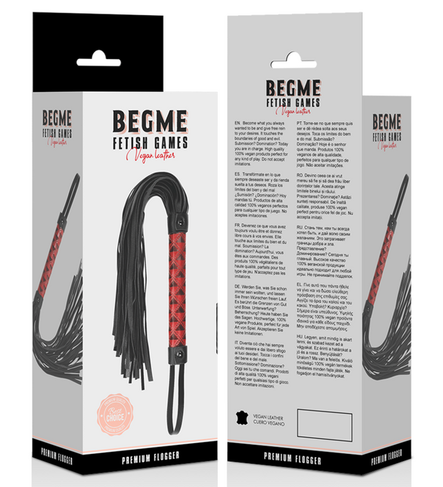 BEGME - RED EDITION VEGAN LEATHER FLOGGER