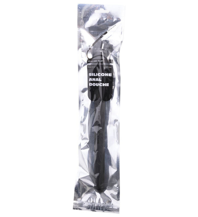 ALL BLACK - RIDGED SHOWER ANAL SILICONE 27 CM