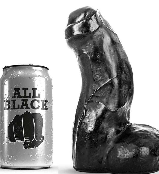 ALL BLACK - REALISTIC DONG BLACK 17 CM