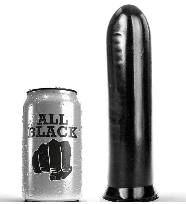 ALL BLACK - DILDO BLACK 19 CM