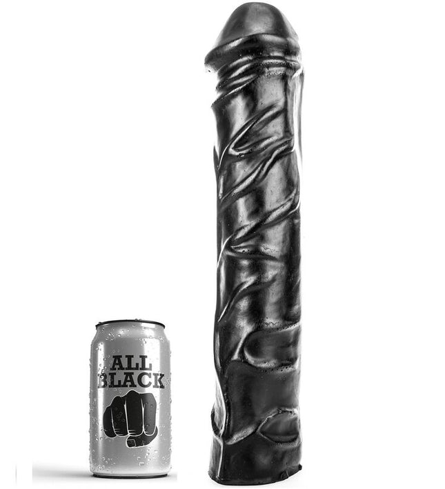 ALL BLACK - GIANT SOFT FISTING DILDO 32 CM