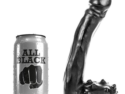 ALL BLACK - DILDO REALISTIC 19 CM