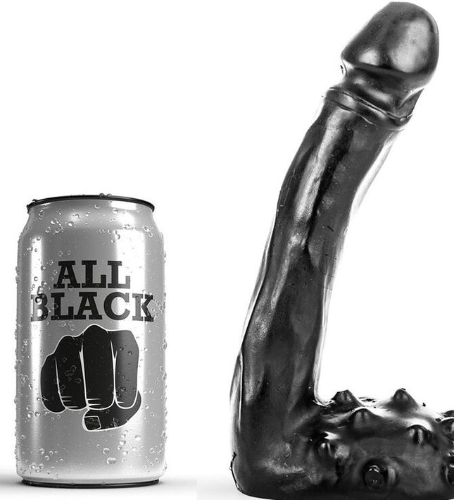 ALL BLACK - DILDO REALISTIC 19 CM