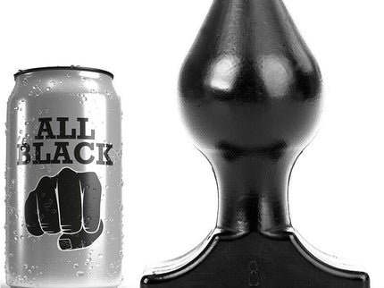 ALL BLACK - ANAL PLUG 16X8 CM