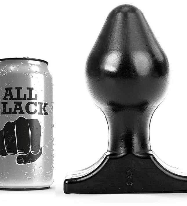 ALL BLACK - ANAL PLUG 16X8 CM