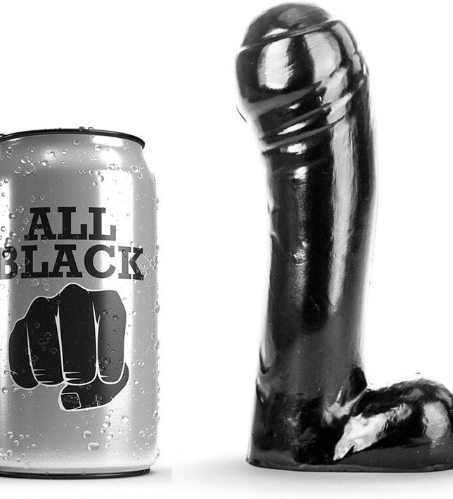 ALL BLACK - DILDO BLACK 15 CM