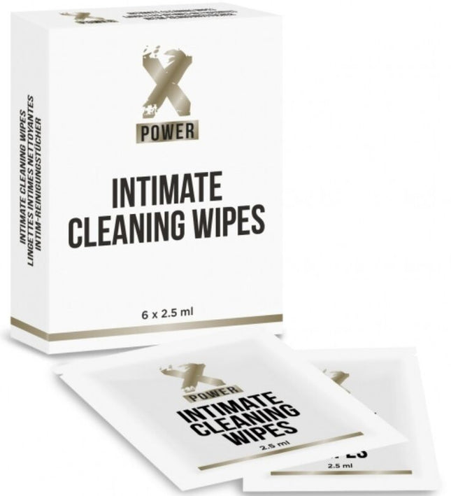 XPOWER - INTIMATE CLEANING WIPES 6 UNITS