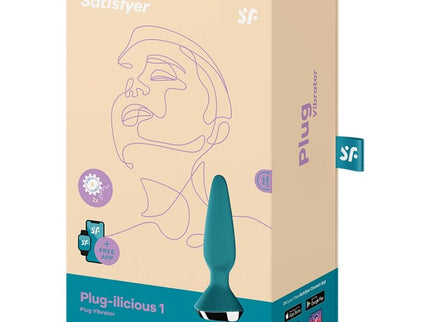 SATISFYER - PLUG ILICIOUS 1 PLUG VIBRATOR GREEN