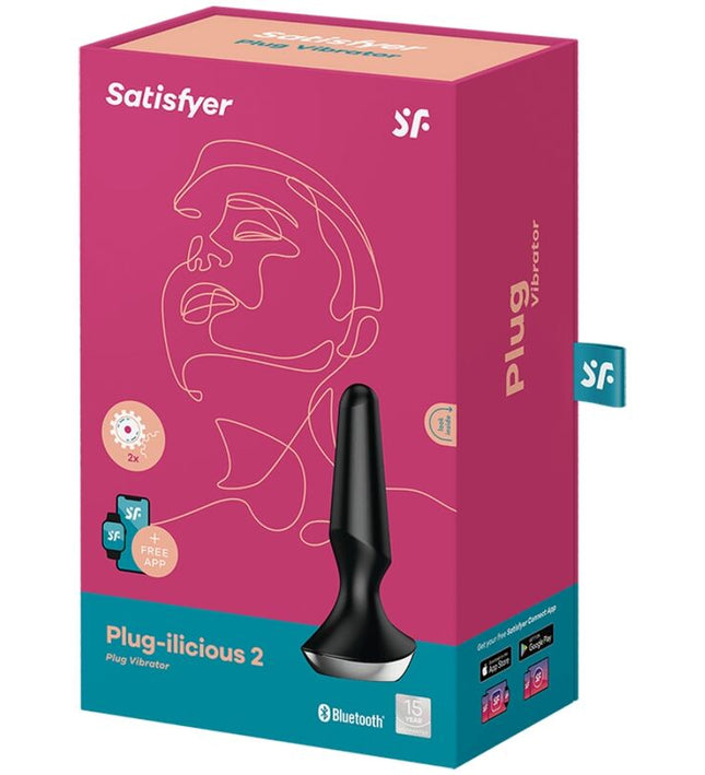 SATISFYER - PLUG ILICIOUS 2 PLUG VIBRATOR BLACK