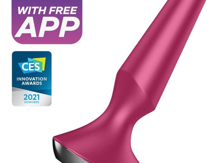 SATISFYER - PLUG ILICIOUS 2 PLUG VIBRATOR BERRY