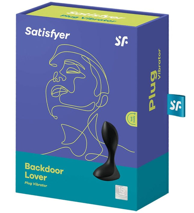 SATISFYER - BACKDOOR LOVER VIBRATING PLUG BLACK