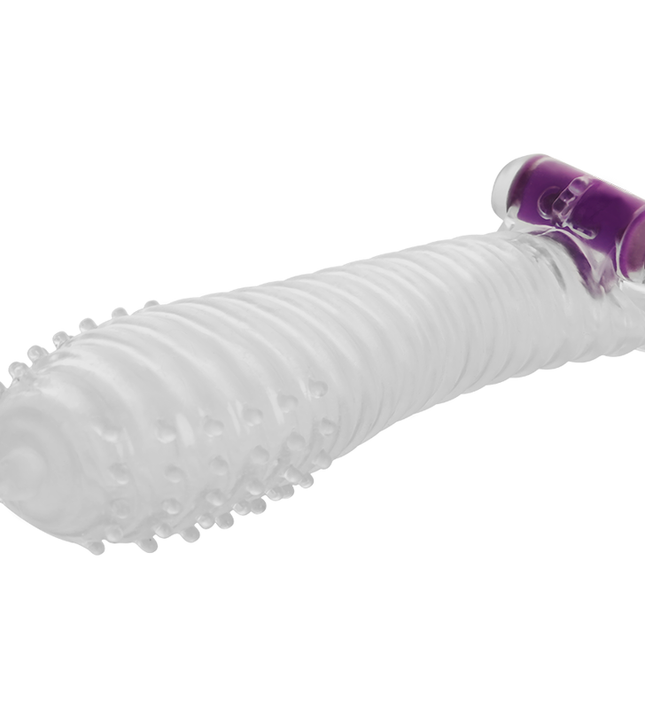 OHMAMA - TEXTURED PENIS SHEATH WITH VIBRATING BULLET