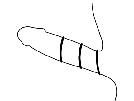 OHMAMA - SET OF 3 BLACK SILICONE RINGS