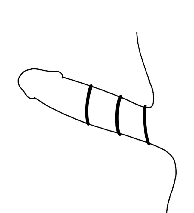 OHMAMA - SET OF 3 BLACK SILICONE RINGS