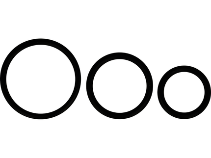 OHMAMA - SET OF 3 BLACK SILICONE RINGS
