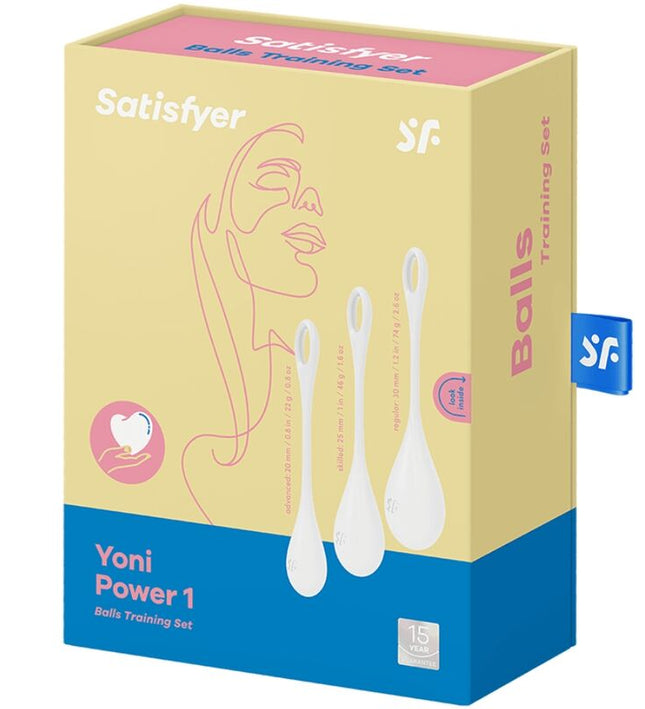 SATISFYER - YONI POWER 1 TRAINING SET WHITE