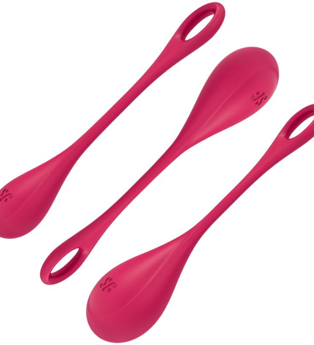 SATISFYER - YONI POWER 1 TRAINING SET RED