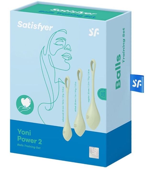 SATISFYER - YONI POWER 2 TRAINING SET GREEN