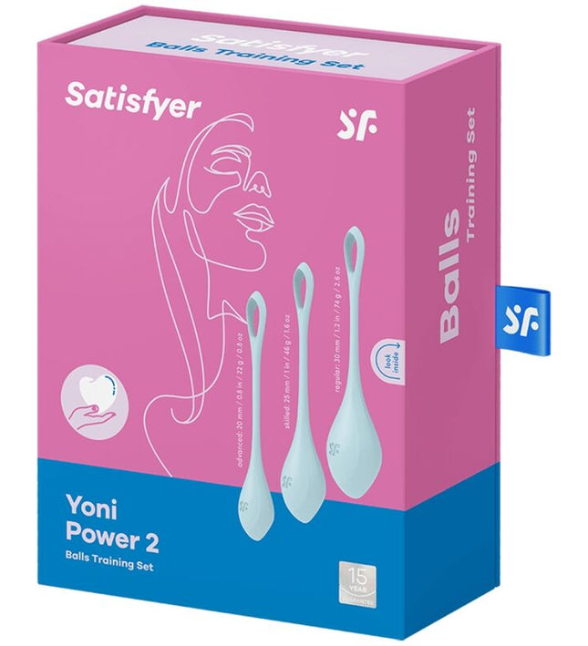 SATISFYER - YONI POWER 2 TRAINING SET BLUE