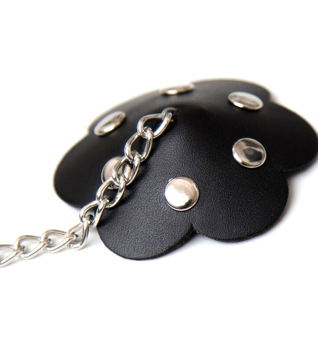 OHMAMA FETISH - PETAL NIPPLE SHIELD WITH CHAIN