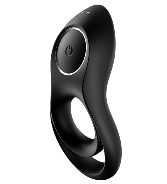 SATISFYER - LEGENDARY DUO RING VIBRATOR BLACK