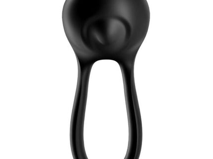 SATISFYER - MAJESTIC DUO RING VIBRATOR BLACK