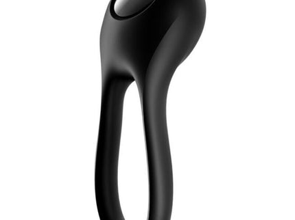 SATISFYER - MAJESTIC DUO RING VIBRATOR BLACK