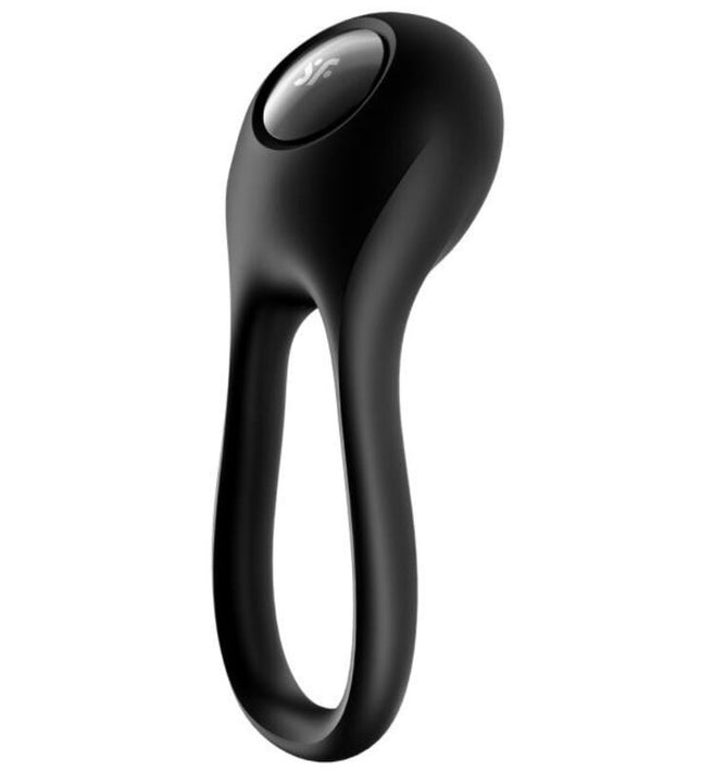 SATISFYER - MAJESTIC DUO RING VIBRATOR BLACK