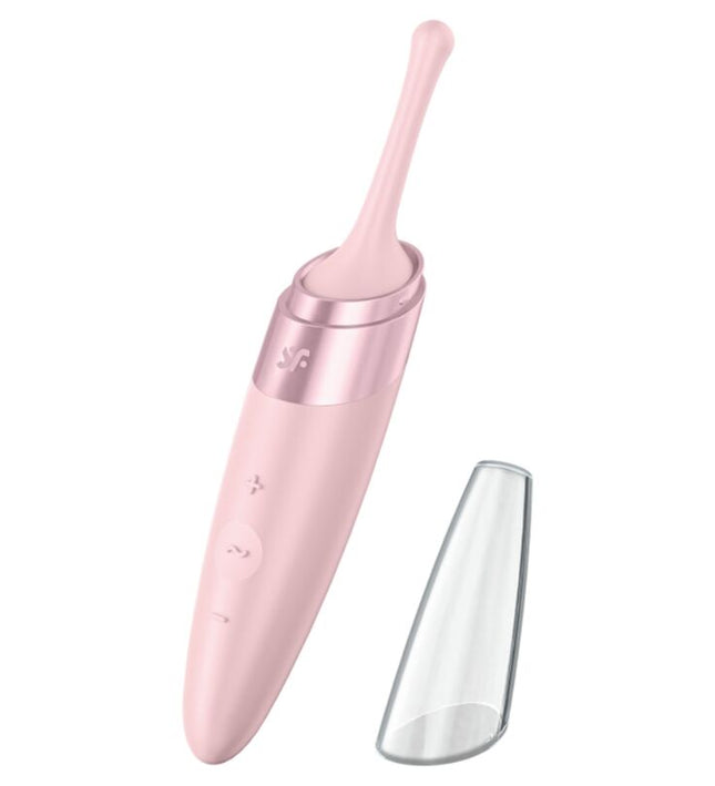 SATISFYER - TWIRLING DELIGHT CLIT TIP VIBRATOR PINK