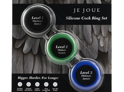 JE JOUE - SILICONE SET SILICONE PENIS RINGS