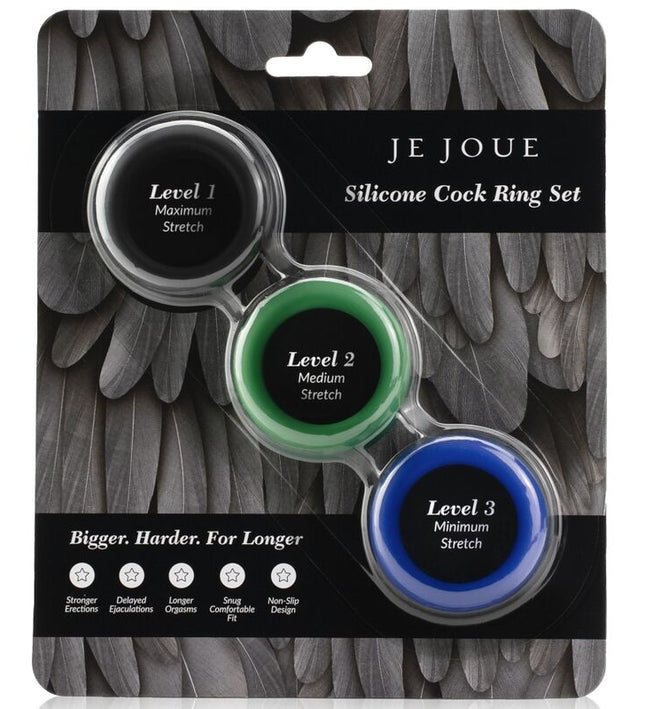 JE JOUE - SILICONE SET SILICONE PENIS RINGS