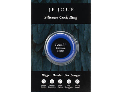 JE JOUE - BLUE SILICONE RING - MINIMUM STRANGULATION