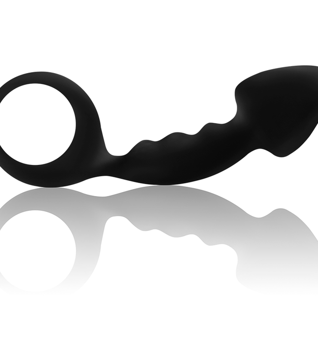 OHMAMA - RIBBED ANAL PLUG WITH RING