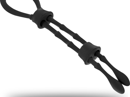 OHMAMA FETISH - SILICONE CORD-COCK AND TESTICLES RING