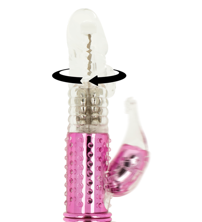 OHMAMA - VIBRATOR WITH ROTATION FUNCTION AND CLITORIS STIMULATOR