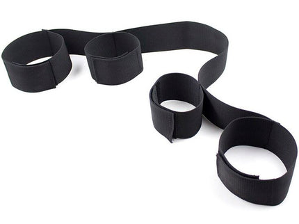OHMAMA FETISH - SPREADER SOFT BAR FULL NYLON WRIST RESTRAINTS