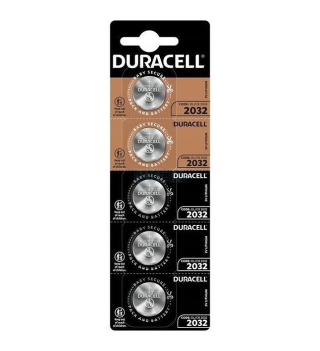DURACELL - BUTTON BATTERY LITIO CR2032 3V 5 UNIT