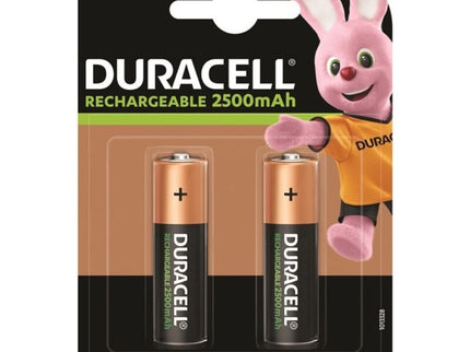 DURACELL - RECHARGEABLE BATTERY HR6 AA 2500mAh 2 UNIT